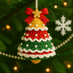 Crochet Christmas Tree Pattern PDF, Amigurumi Ornament Pattern, Easy Beginner Tutorial, Holiday Decor Crochet Pattern