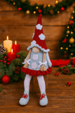 Christmas Gnome Girl Crochet Doll Pattern PDF, Amigurumi Santa Claus Digital Download, Amigurumi Christmas Decor, Christmas Gift