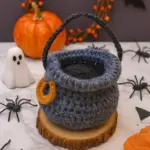 Crochet Halloween Cauldron Pattern | Spooky Season Gift | DIY Home Decor Tutorial | Amigurumi PDF Digital Download