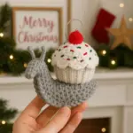 Crochet Cupcake Snail Easy Pattern | Christmas Gift | DIY Holiday Home Decor | Cozy Winter Amigurumi Animal Tutorial PDF Digital Download