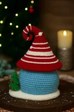 5 in 1 Bundle Crochet Christmas House Pattern | Handmade Amigurumi Winter Table Decor Tutorial PDF, DIY Holiday Home Decor, Christmas Gift - Image 3