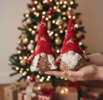Festive Gnomes Christmas Decoration Crochet Pattern Gnomes In Christmas PDF Scandinavian Holiday Gnomes Amigurumi | Instant Download