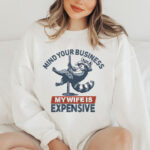 Funny Raccoon Pole Dance Embroidery Design, My Wife Is Expensive Machine Pattern, Sarcastic Animal Husband Gift File, Humorous Trash Panda - Image 2