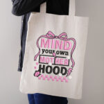 Mind Your Own Motherhood Embroidery Design, Retro Pink Bow Machine Pattern, Lightning Bolt Motherhood File, Checkerboard Motherhood Quote - Image 3