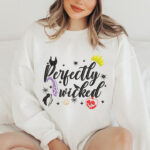 Perfectly Wicked Villainess Embroidery Design, Dark Mistress Machine Pattern, Evil Queen Icons File, Poison Apple and Horns Wicked Quote - Image 2