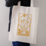 Golden Lion Wizard House Embroidery Design, Magic School Lion Machine Pattern, Bravery Lion Tarot Card File, Fantasy Creature Gold Emblem - Image 3