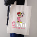 Class of 2025 Graduate Mouse Embroidery Design, Girly Mouse Graduation Machine Pattern, Pink Gown Mouse File, 2025 Senior Mouse Cap Gown - Image 3