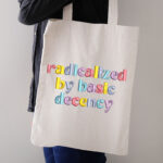 Radicalized By Basic Decency Embroidery Design, Colorful Kindness Machine Pattern, Social Justice Quote File, Pastel Lettering Human Rights - Image 3