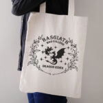 Dragon Rider Starry Wreath Embroidery Design, Fantasy Academy Machine Embroidery Pattern, Bookish Dragon Embroidery File for Winter Hoodies - Image 4