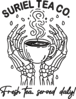 Skeleton Hands Tea Company Embroidery Design, Spooky Fantasy Tea Machine Embroidery Pattern, Bookish Ghost Tea File for Hoodies, Jackets - Image 4