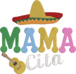 Festive Mama Cita Sombrero Embroidery Design, Traditional Guitar Machine Embroidery Pattern, Colorful Mom Embroidery File for Tote Bags - Image 4