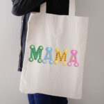 Floral Mama Daisy Block Embroidery Design, Colorful Spring Motherhood Machine Embroidery Pattern, Flower Mom File for Sweatshirts, Gifts - Image 3