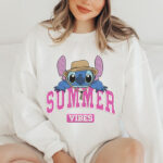 Summer Vibes Embroidery Design, Cute Blue Alien Machine Pattern, Tropical Beach Hat Character File, Vacation Fashion Embroidery for Kids - Image 4