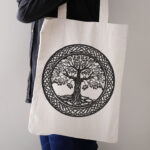 Celtic Tree of Life Embroidery Design, Yggdrasil Machine Pattern, Sacred Knotwork Circle File, Nature Inspired Embroidery for Jacket, Tee - Image 2