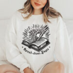 Skeleton Hand Book Embroidery Design, Spread Those Pages Machine Pattern, Gothic Bookish Embroidery File, Dark Academia Art for T-Shirt, Hat - Image 2