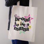 Proud To Be A Mama Embroidery Design, Retro Groovy Mother's Day Machine Embroidery Pattern, Colorful Smiley Face Stars Mama File for Hoodies - Image 3