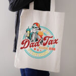 Dad Tax Skeleton Embroidery Design, Funny Father Machine Embroidery Pattern, Cool Skeleton with Fries Embroidery File for Shirt, Hat, Gift - Image 3