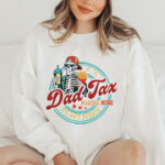 Dad Tax Skeleton Embroidery Design, Funny Father Machine Embroidery Pattern, Cool Skeleton with Fries Embroidery File for Shirt, Hat, Gift - Image 2