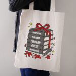 Thriller Girlie Embroidery Design, Spooky Book Stack and Knife Machine Embroidery Pattern, Mystery Reader Embroidery File for Hoodie, Bag - Image 3