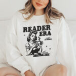 Retro Reader Era Embroidery Design, Vintage Woman Reading Machine Pattern, Coffee and Books Embroidery File for Hoodie, Book Lover Decor Art - Image 2