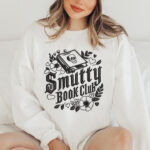 Smutty Book Club Embroidery Design, Floral Skull Machine Pattern, Dark Romance Reader Embroidery File for Tote Bag, Gothic Bookish Decor - Image 2