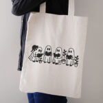 Reading Ghost Friends Embroidery Design, Cute Bookish Ghost Machine Embroidery Pattern, Spooky Library Embroidery File for Tote Bags, Caps - Image 3