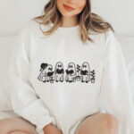 Reading Ghost Friends Embroidery Design, Cute Bookish Ghost Machine Embroidery Pattern, Spooky Library Embroidery File for Tote Bags, Caps - Image 2