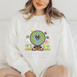 Happy Earth Day Embroidery Design, Protect Our Planet Machine Embroidery Pattern, Earth in Sneakers Embroidery File for Kids, Bee Flower - Image 2