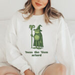Wizard Frog Embroidery Design, Twas the Tism My Lord Machine Embroidery Pattern, Funny Toad Wizard Embroidery File for Cape, Green Frog Art - Image 3