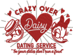 Crazy Over Daisy Dating Service Embroidery Design, Red Heart Duck Machine Embroidery Pattern, Retro Valentines Day Embroidery File Hoodie - Image 4