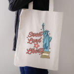 Statue of Liberty Embroidery Design, Sweet Land of Liberty Machine Embroidery Pattern, Patriotic Lady Liberty Star Embroidery File for Gift - Image 3