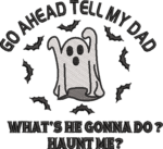 Funny Ghost Machine Embroidery Design, Sarcastic Halloween Spirit Pattern, Spooky Bat Circle Embroidery File for Sweatshirts and T-Shirts - Image 4