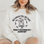 Funny Ghost Machine Embroidery Design, Sarcastic Halloween Spirit Pattern, Spooky Bat Circle Embroidery File for Sweatshirts and T-Shirts - Image 2