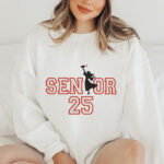 Senior 2025 Graduation Embroidery File, Class of 2025 Grad Girl Pattern, High School Senior Design, College Graduation Embroidery Design - Image 2