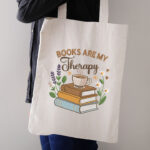 Floral Book Stack Embroidery Design, Coffee and Reading Machine Embroidery Pattern, Cozy Library Embroidery File for Sweatshirt, Apron - Image 3