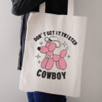 Pink Balloon Dog Cowboy Embroidery Design, Western Animal Machine Embroidery Pattern, Playful Hat Embroidery File for Jacket, Backpack - Image 2