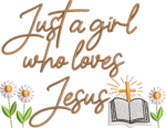 Spiritual Faith Girl Embroidery Design, Bible and Flowers Machine Embroidery Pattern, Religious Script Embroidery File for Linen, Bible Bag - Image 4