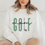 Green Sports Mom Embroidery Design, Casual Golf Mother Machine Embroidery Pattern, Script Text Hobby Embroidery File for Polo, Tote Bag - Image 3