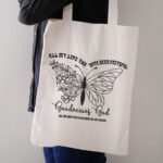 Spiritual Butterfly and Flowers Embroidery Design, Goodness of God Religious Machine Embroidery Pattern, Christian Butterfly Stitch File - Image 3