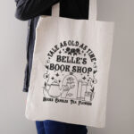 Vintage Book Shop Embroidery Design, Floral Tea Pot Machine Embroidery Pattern, Bookish Quote Library Embroidery File for Tote Bags - Image 3