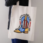 Patriotic Cowboy Boot Embroidery Design, USA Flag Boot Machine Embroidery File, America Way Quote Pattern, Western Flag Embroidery File - Image 3