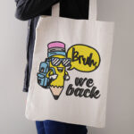 Funny Pencil With Backpack Embroidery Design, Bruh We Back School Machine Embroidery Pattern, Cool Pencil Embroidery File for Kids Shirts - Image 3