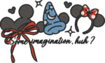 Magic Ears and Hat Embroidery Design, Mouse Head with Bow Machine Embroidery Pattern, Fantasy Theme Park Embroidery File for Sweatshirts - Image 2