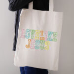 Colorful Love Like Jesus Embroidery Design, Varsity Letter Machine Embroidery Pattern, Retro Christian Embroidery File for Hoodies, Tees - Image 3