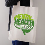 Mental Health Awareness Embroidery Design, Green Brain Machine Embroidery Pattern, Wellness Support Embroidery File for Tote Bags, Caps - Image 3