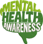 Mental Health Awareness Embroidery Design, Green Brain Machine Embroidery Pattern, Wellness Support Embroidery File for Tote Bags, Caps - Image 2