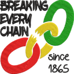Breaking Every Chain Embroidery Design, Juneteenth Machine Embroidery Pattern, Freedom 1865 Embroidery File for Heritage Shirts, Bags - Image 4