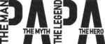 Papa The Man The Myth The Legend Embroidery Design, Father's Day Machine Embroidery Pattern, Masculine Black Lettering File for Dad Shirt - Image 4