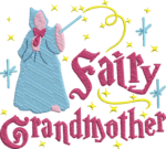 Magical Fairy Grandmother Embroidery Design, Whimsical Wand and Sparkle Pattern, Pink and Blue Fantasy File for Custom Grandma Gifts Hoodie - Image 4
