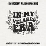 Fantasy City Bookish Embroidery Design, Floral Frame Machine Embroidery Pattern, Aesthetic Quote Embroidery File for Tote Bag, Stars Art